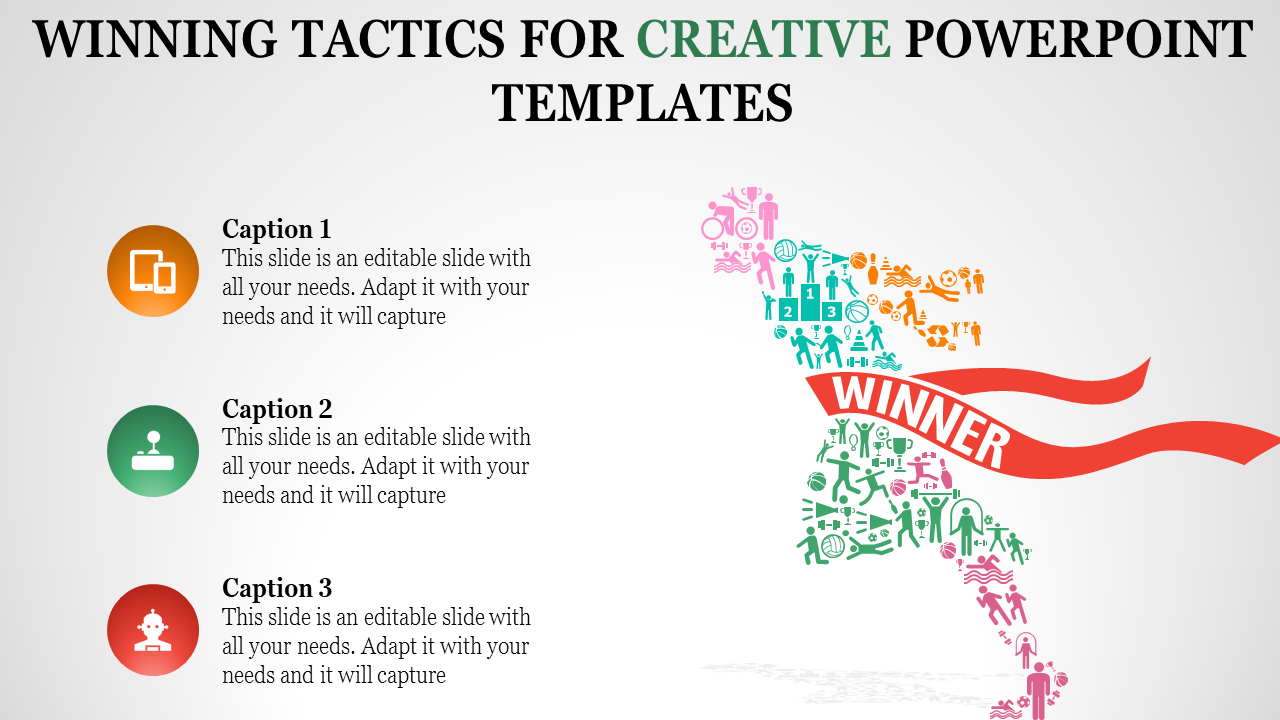 creative powerpoint templates - winning tactics